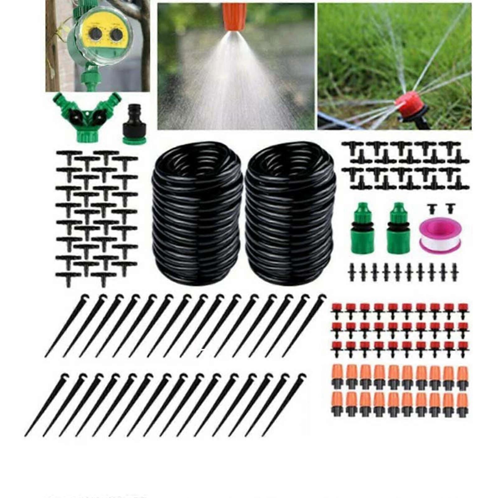 Irrigation System Kit Drip Kit Garden Timer Card Sleeve Hose Drip Kit With 149pcs Timer