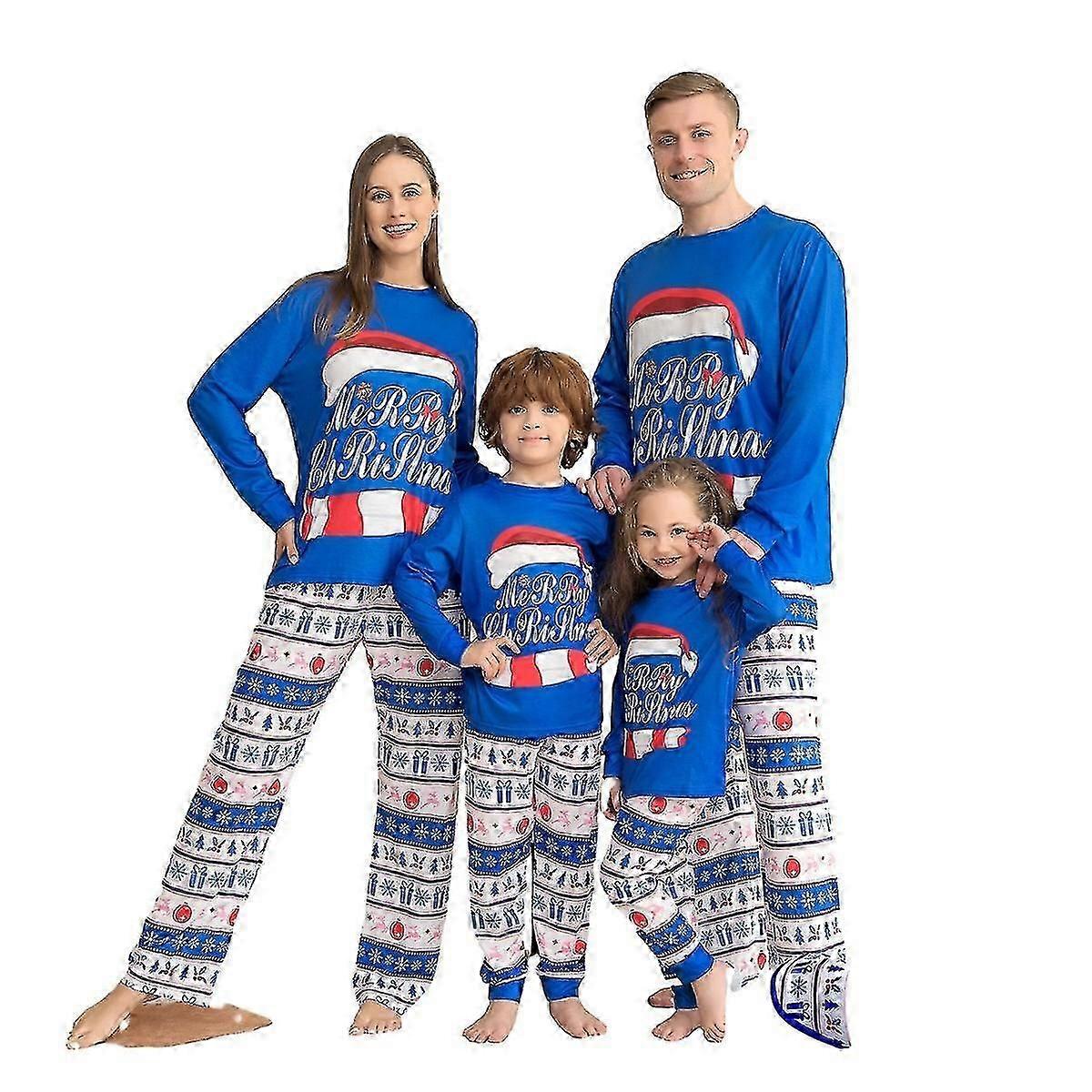Sviatočné vianočné pyžamá Rodinné zladenie Pjs Set oblečenie na spanie
