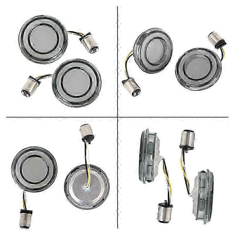 Motorcycle 1157 Bullet Style Led Indicator Front Turn Signal Light For Harley Touring Breakout Cvo Road Glide Fat Boy Softailmotor Vehicle Lighting