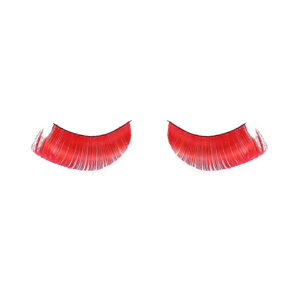 Reusable Long Thick Eyelashes Fancy Party Feather False Eyelashes Makeup Eye Lashes