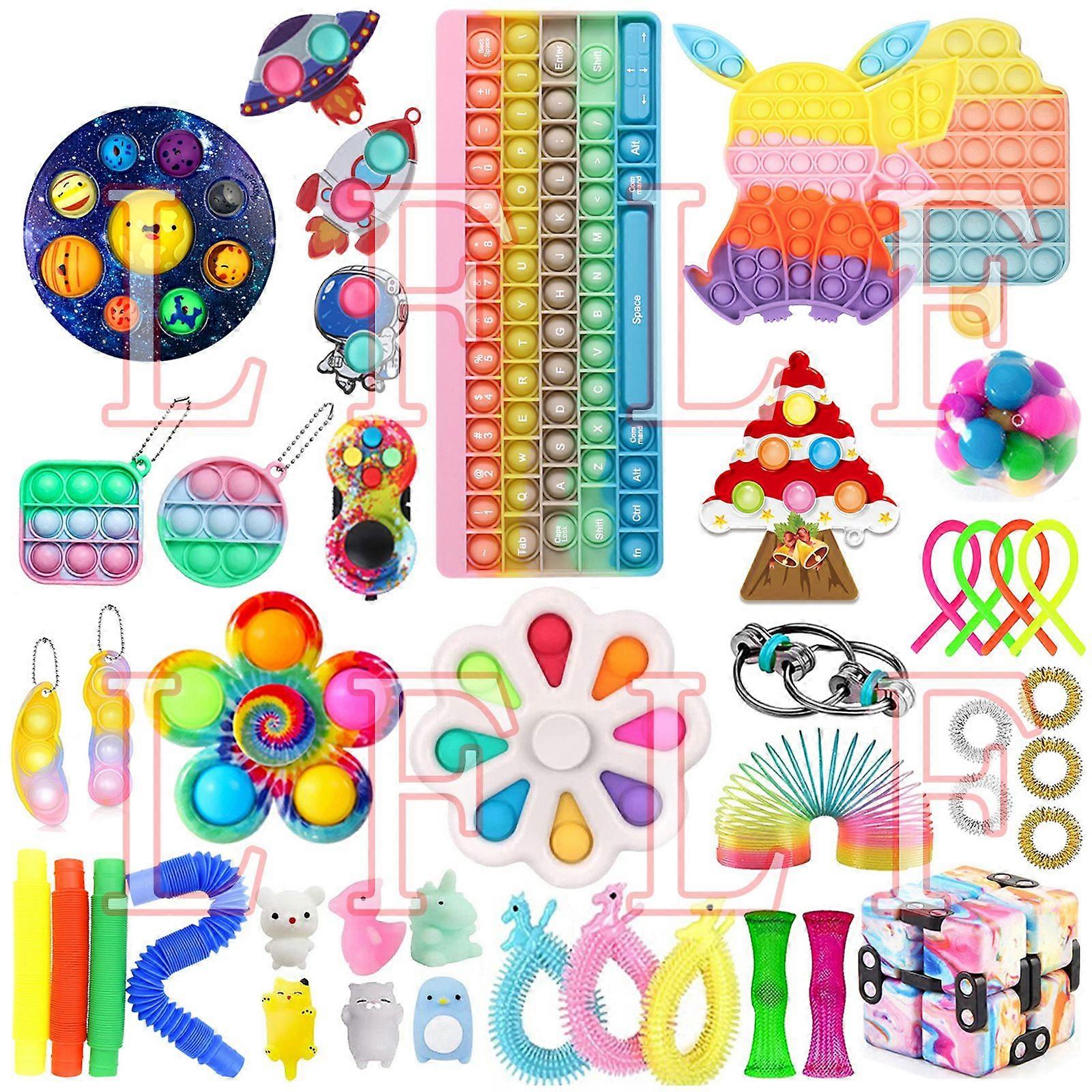 TG18762N1 # Christmas venting and stress relief toy set fidget cube knitting net SQUISHY FOXMIND