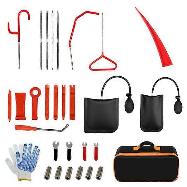 Red triangle short 8~piece red rocker with glove set No.81234