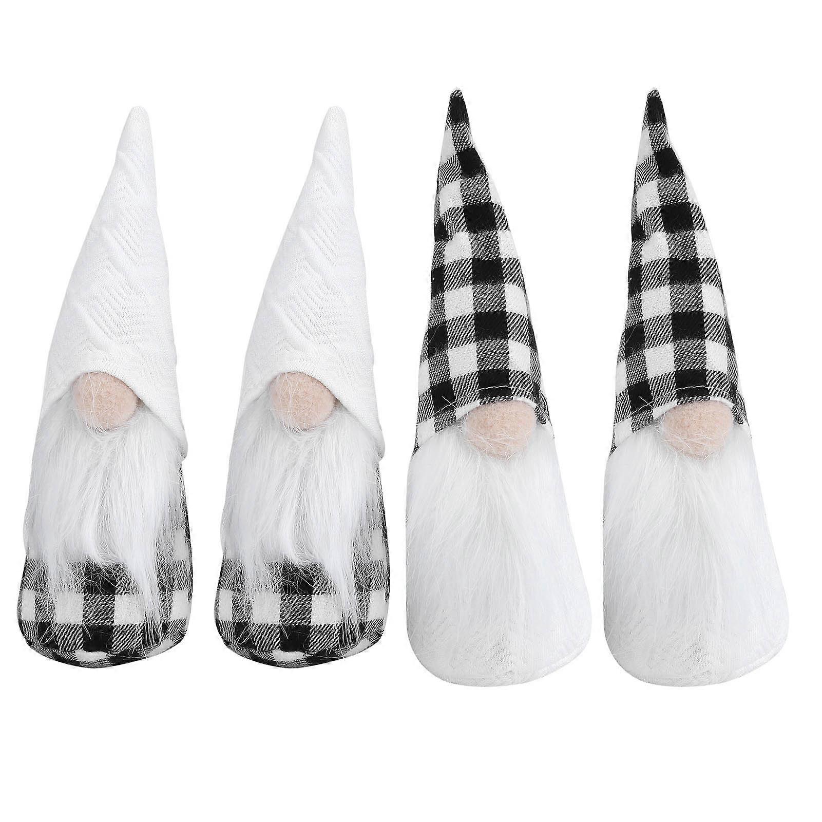 Faceless Doll Christmas Decoration Set - 4-Piece Forest Elder Tree Ornaments