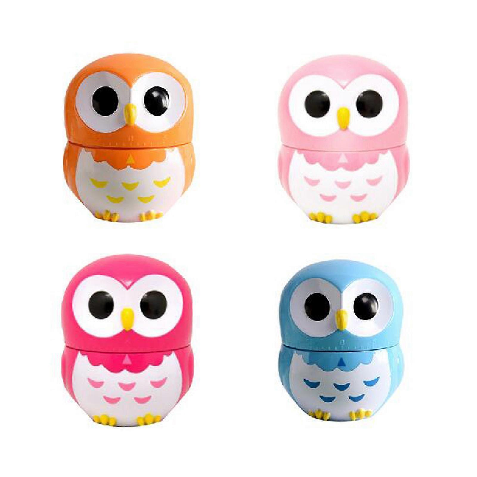 55 Minutes Kitchen Timer Alarm Mechanical Owl Shaped Timer Clock Counting Tools Teenager