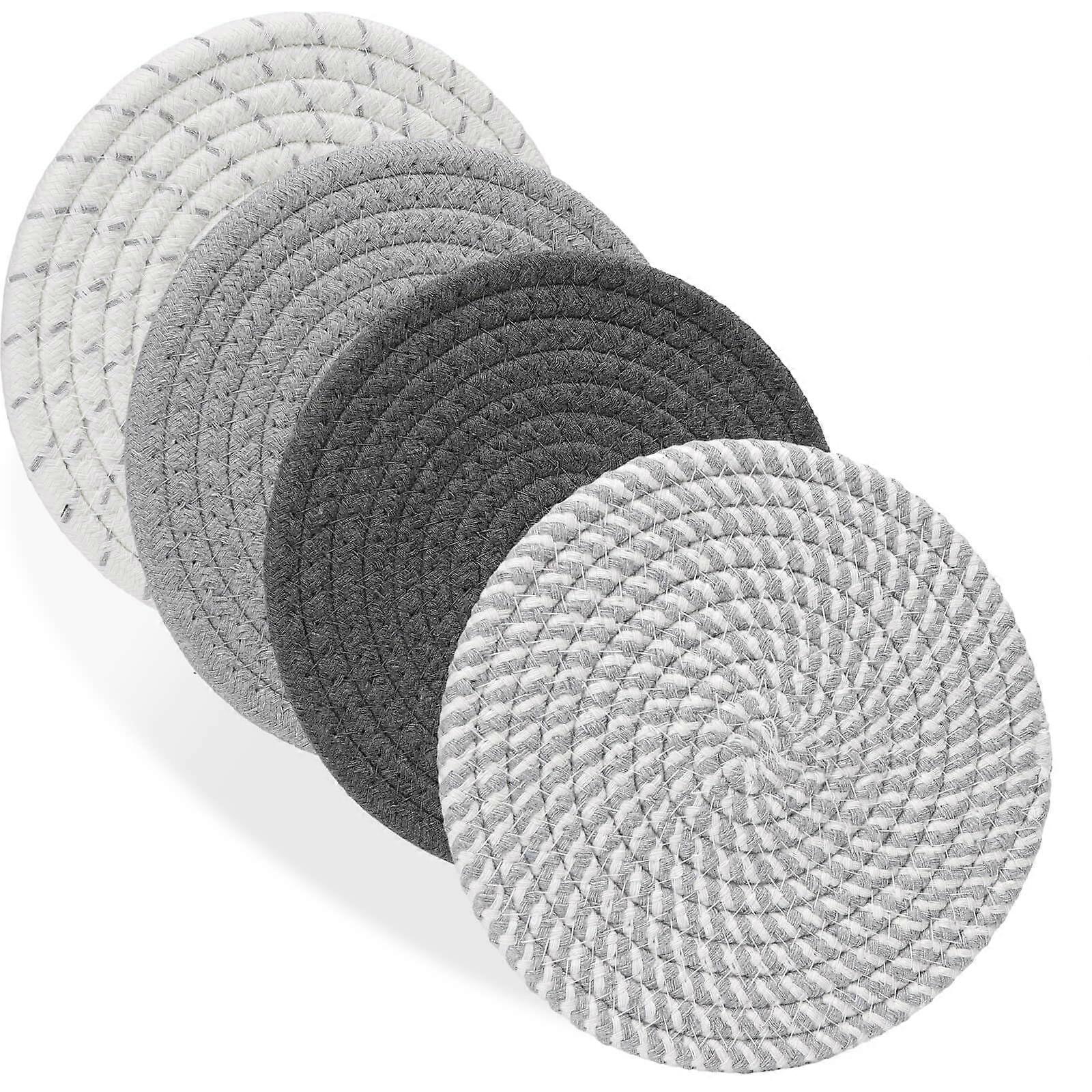 Trivets 4-Pack, 7-Inch Heat-Resistant, Non-Slip Kitchen Table Trivets