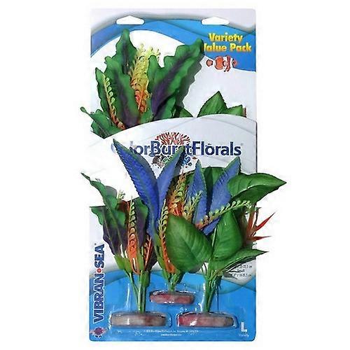 Blue Ribbon Pet Products Colorburst Florals Plants Variety Pack, 1 Each / 1 Large, 1 Medium, 1 Small