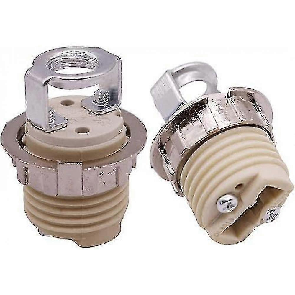 G9 Lamp Holder 4pcs Ceramic Base High Temperature Resistant 35mm Height 21mm Thread Diameter