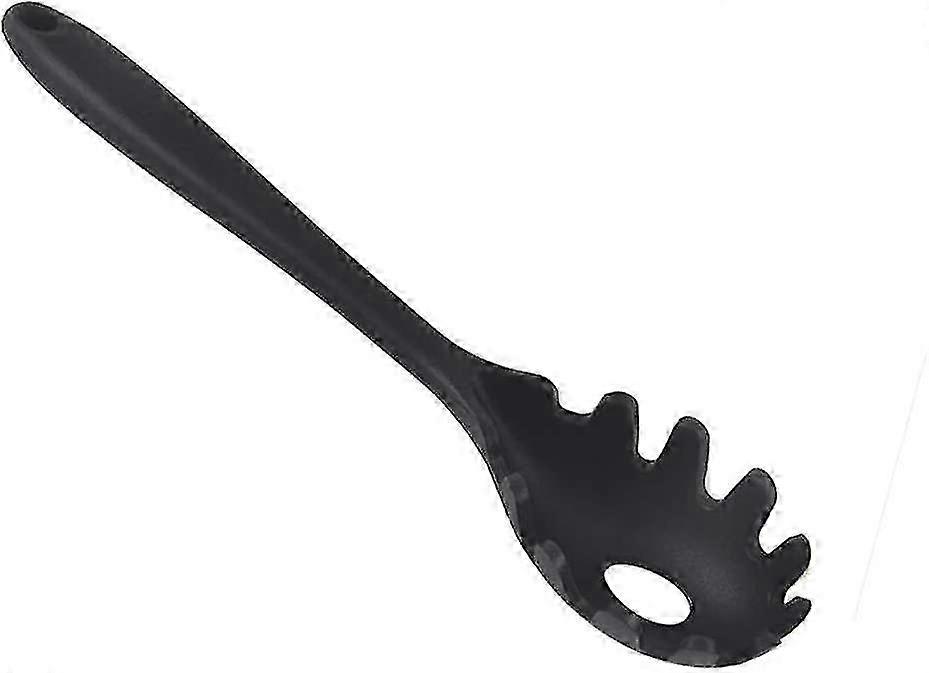 Silicone Black Spaghetti Fork & Spoon 1 Piece