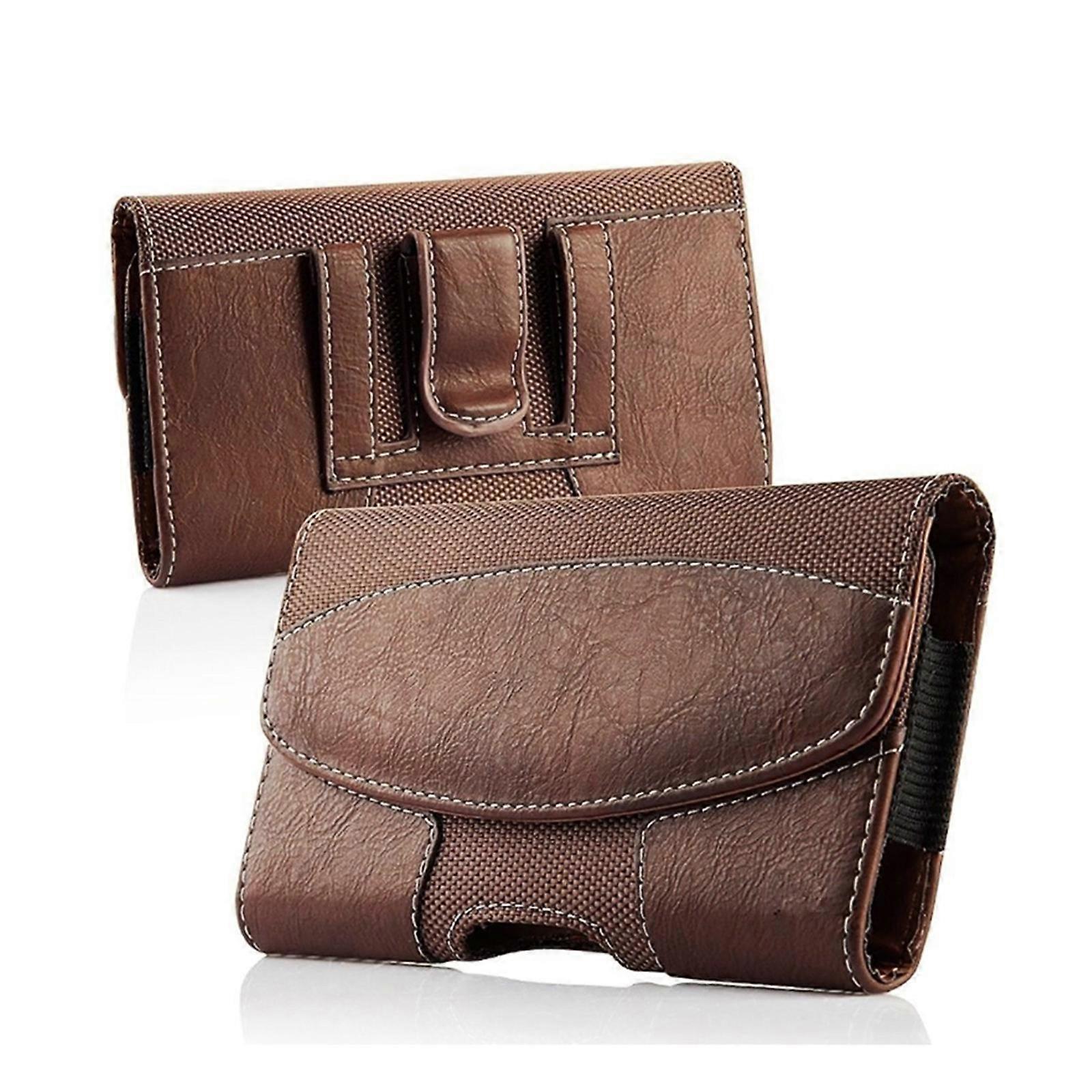 Belt Holster for Phone with Belt Clip Loops Holder Pouch for Case for Men Vintage Style Cellphone Organizer  Organizer  Brown XXXL