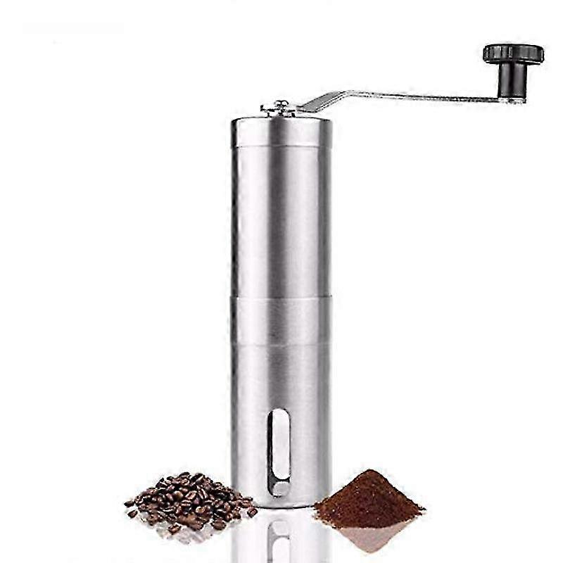 Coffee Grinder, Manual Conical Ceramic Burr Mill, Adjustable Coarse Grind for Fresh Coffee Beans, Compact Design