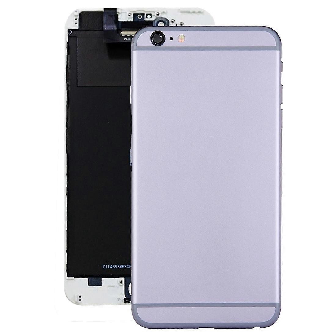Full Housing Back Cover with Power Button & Volume Button Flex Cable for iPhone 6 Plus