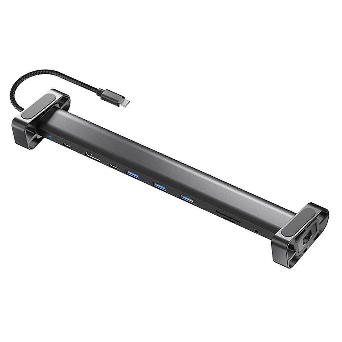 10 in 1 USB C Hub Multiport Adapter Tragbarer Dongle 4K PD