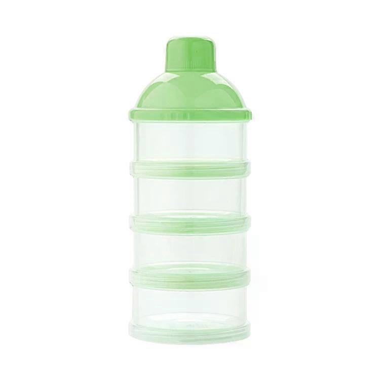 便携式奶粉分配器-婴儿食品储存容器,绿色