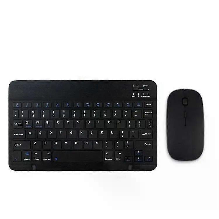 Teclado Bluetooth Universal para Tablets & Telefones de 9,7-10,1 Polegadas com Mouse-Preto Preto