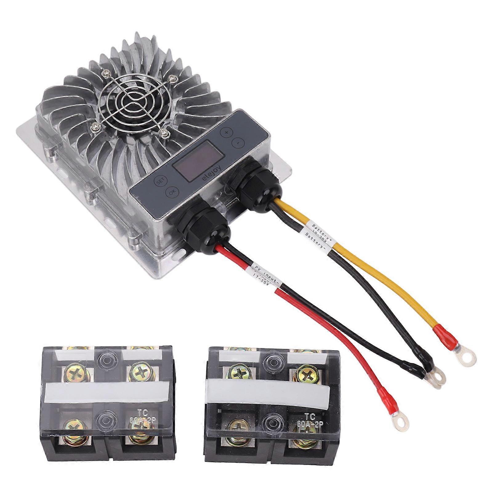600 W Buck MPPT aurinkolatausohjain 10-30 V säädettävä aurinkopaneelisäädin LCD-näytöllä