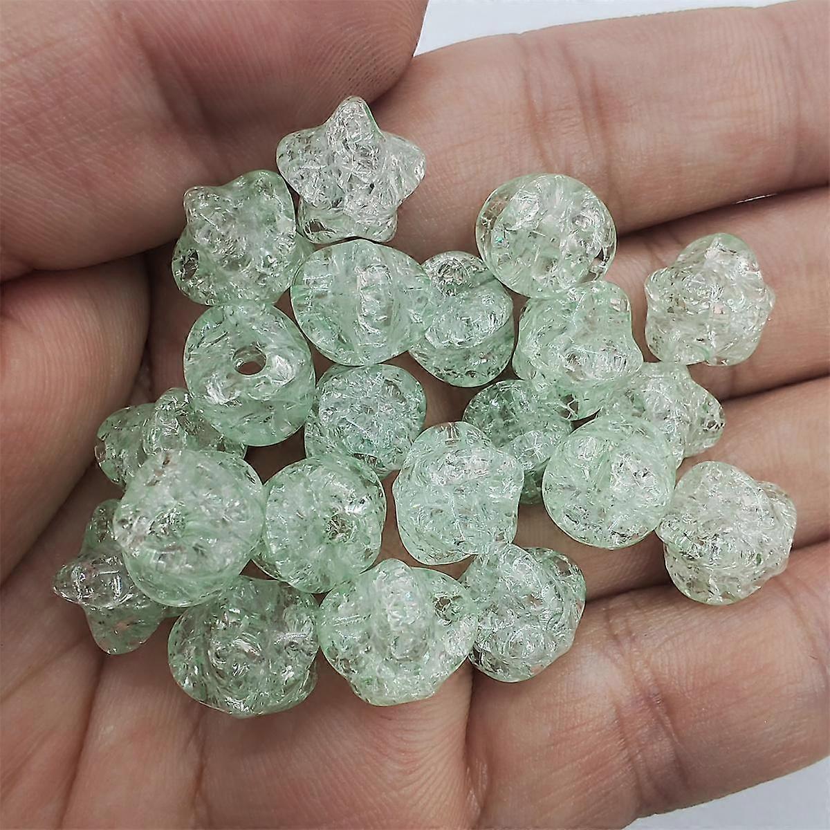 100Pcs Jewelry Making Star Beads DIY Findings Loose Beads Handcrafted Beading Neclace Bracelet Crystal Beads for Crafted