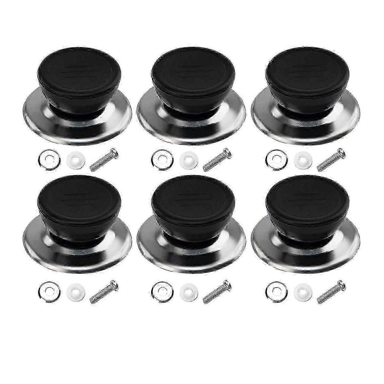 6 Sets Pot Lid Knobs,kitchen Cookware Replacement Pan Lid Handles