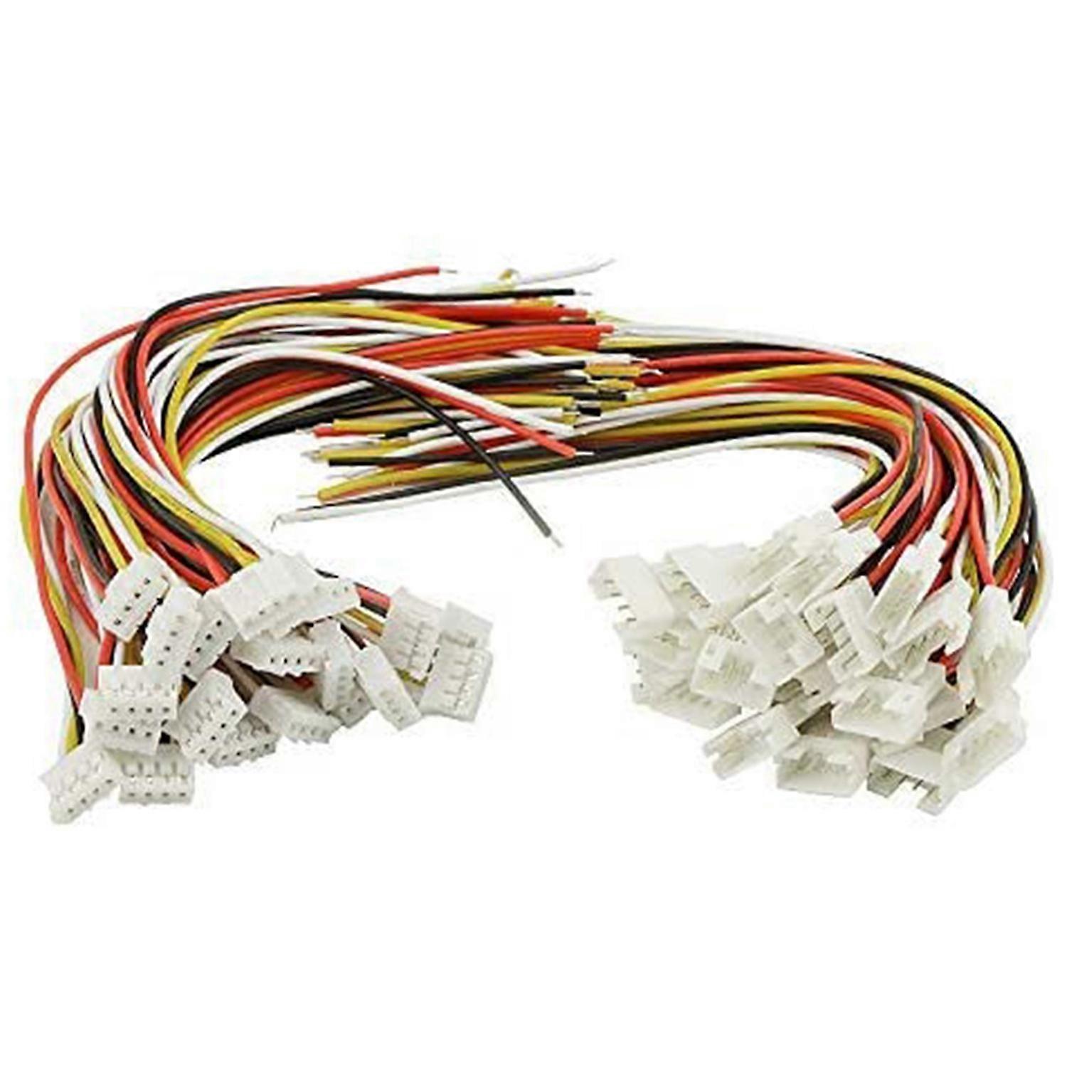 40PCS(20 Pairs) 2.0mm 4 PIN Female Male Connection Plug for JST PH