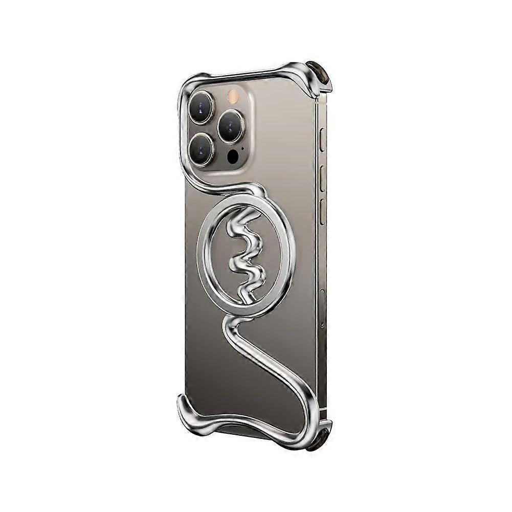 Oatsbasf Metal Frameless Phone Case for IPhone 16/16 Pro/16 Pro Max