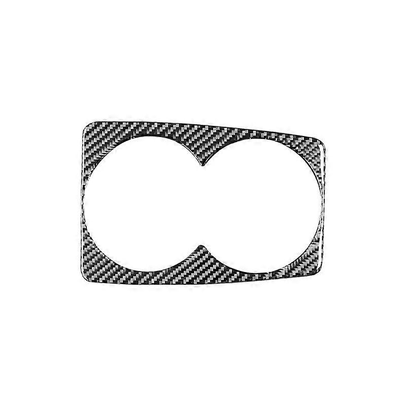 Cup Holder Frame Panel Trim Decoration Soft Carbon Fiber for 3 Axela 2017 2018 Accessories