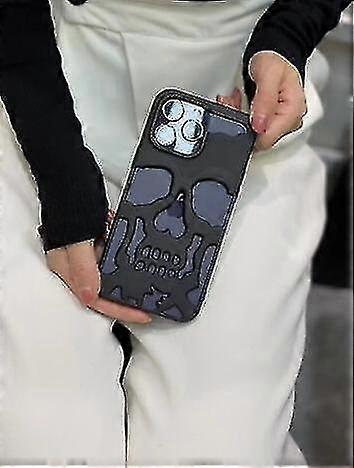 Plated Skull Skeleton Fashion Case Compatible With Iphone 14 Pro Max/14 Pro/14 Plus/14