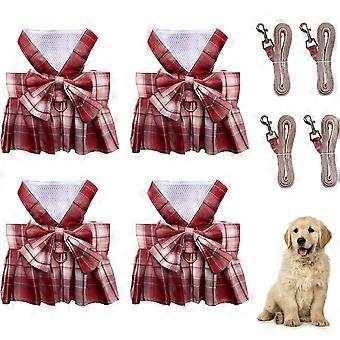 Dog wear bow tie Dog strap Dog strap set Puppy dog dress Cute dog pet girl puppy dog summer dress