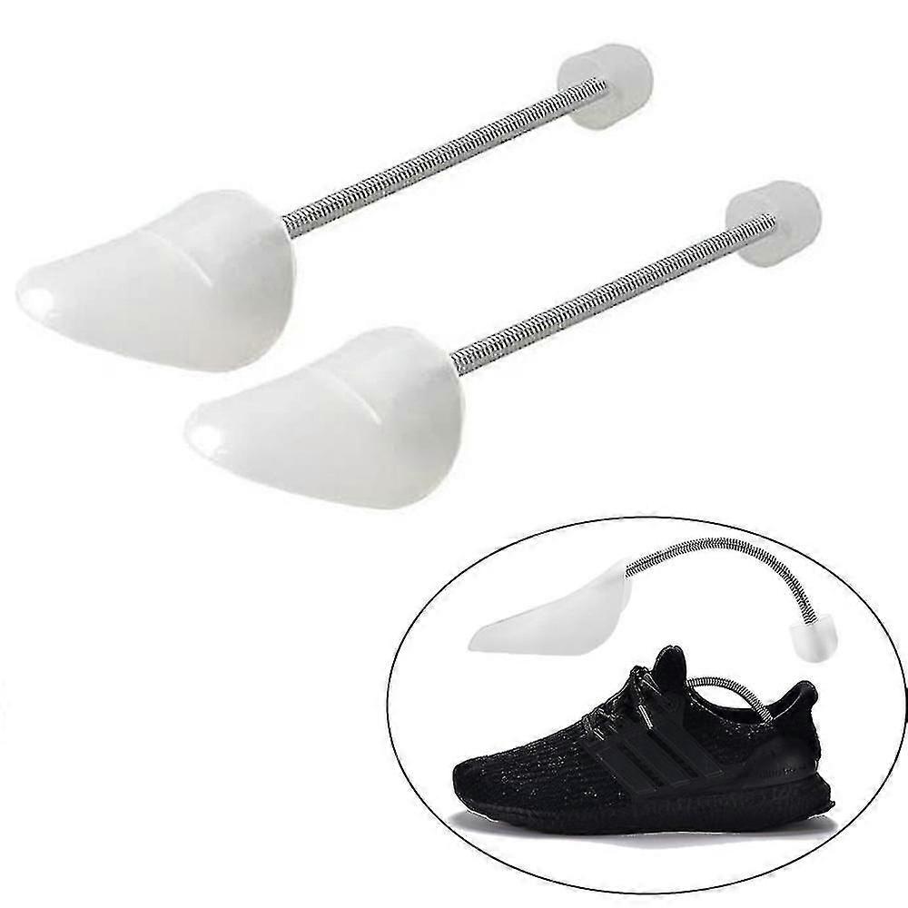 10pcs Plastic Transparent Ajustable Shoe Trees Men Women Automatic Support Shoe Shape Stretcher Boot Holder With Tension Spring Coil