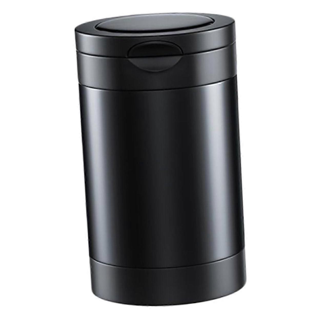 Car Ashtray with LED Light, Detachable Smokeless Design, Black Ash Holder for Vehicle Air Freshening and Unique Decor