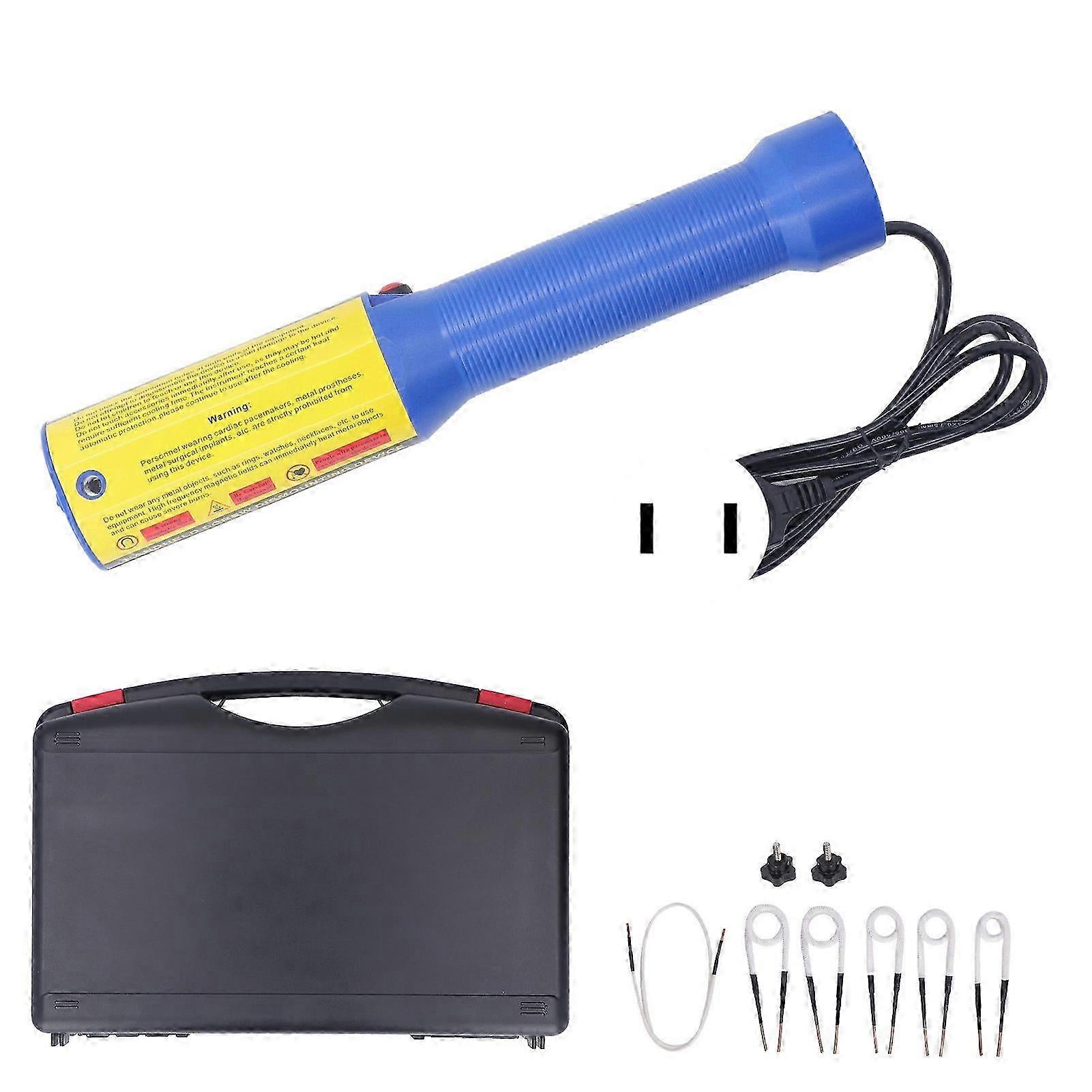 Magnetic Induction Heater Kit 1500w 6 Coils 3mm Brass Core Flameless Heat Bolt Buster Tool For Automotive Machinery Us Plug 110v 15a
