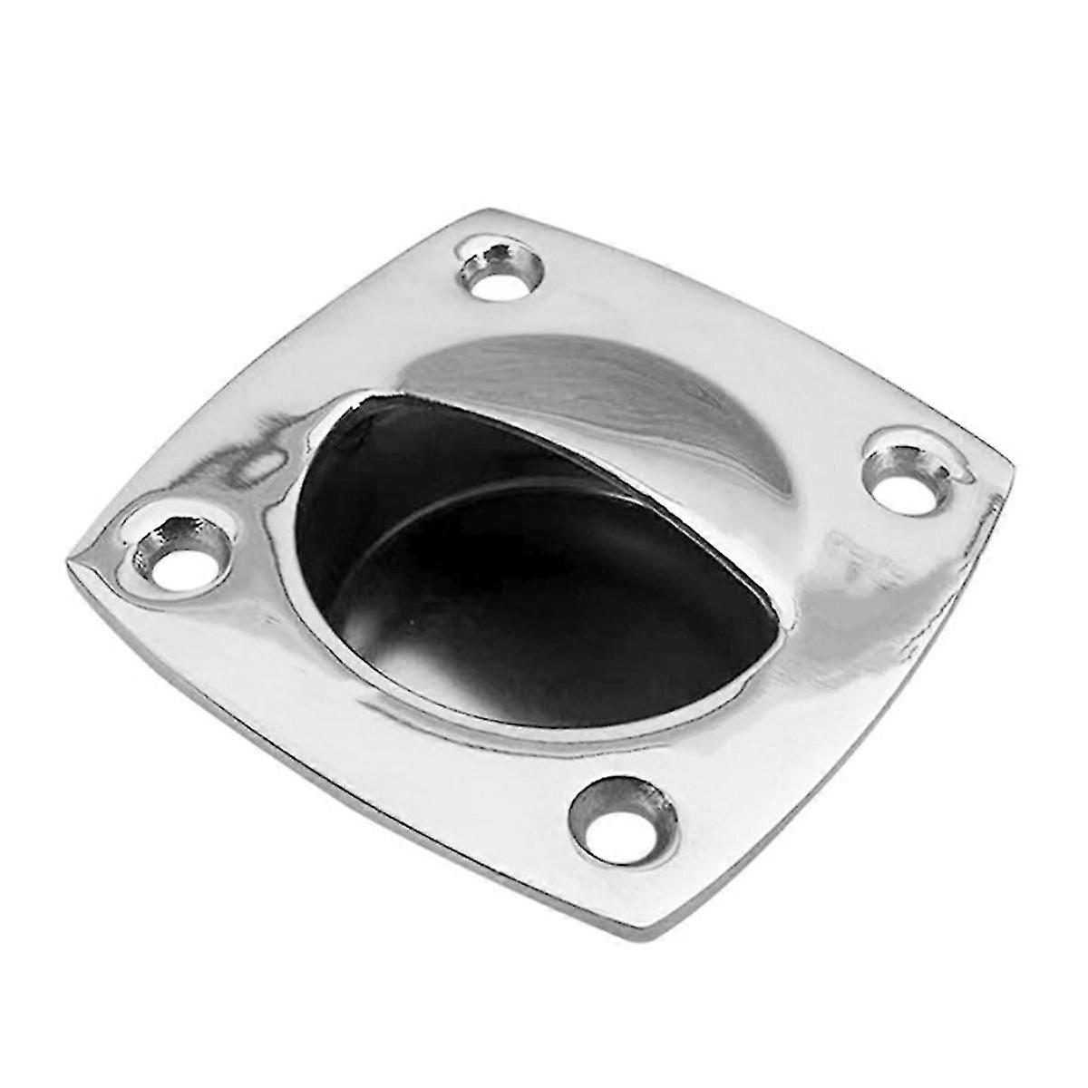 Marine Flush Pull Sliding Door Handle Pull Square Hatch Pull Handle for Motorboat Marine RV Cabin Accesories