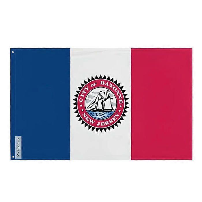 Flag of the city of Bayonne (New Jersey) – 90 x 150 cm – Polyester – Iron eyelets – Durable