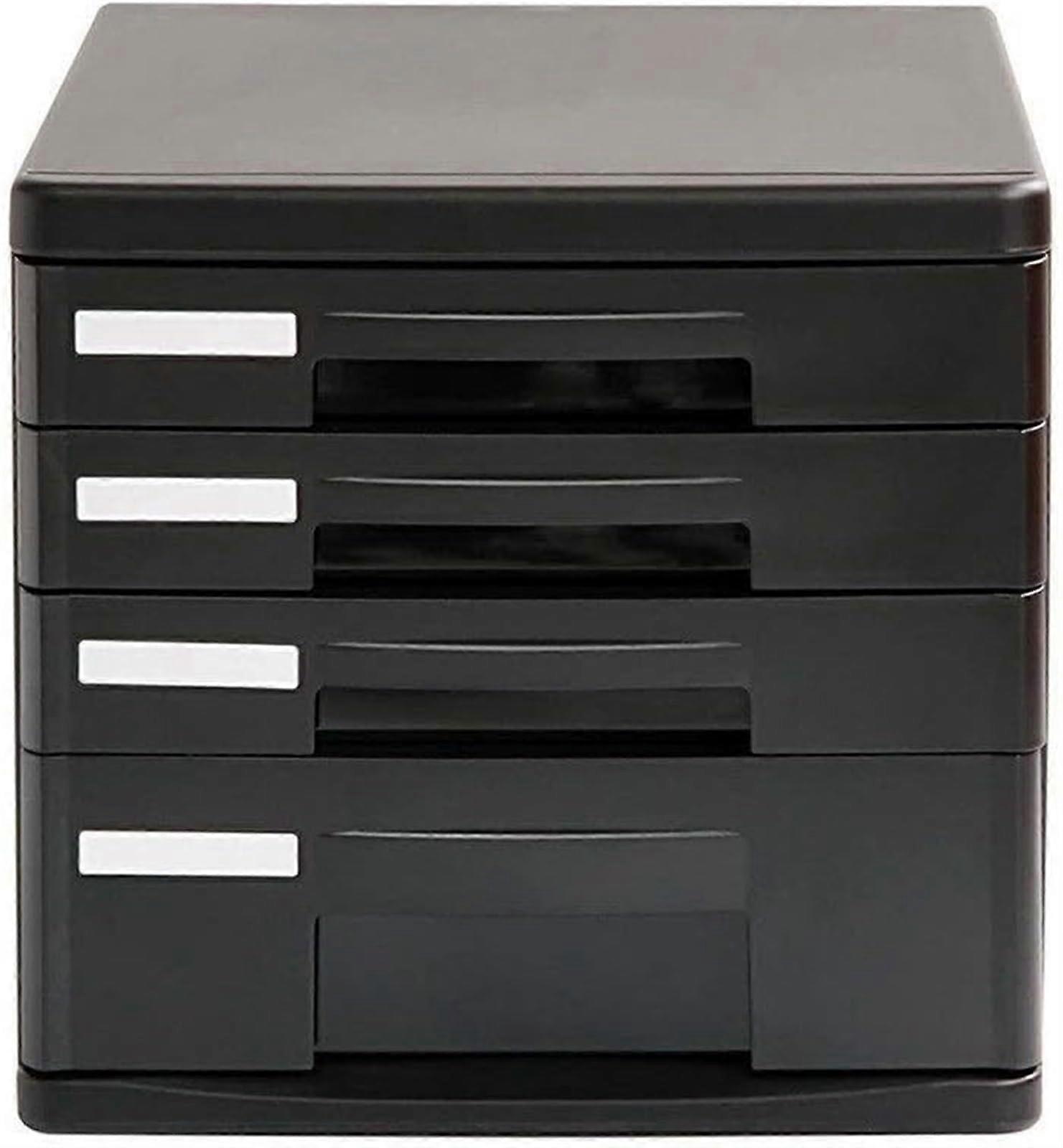 Desktop File Cabinet, 4Layers Data Office Storage Drawer Office Confidentiality Desktop Drawer Organizer (Color : A1)