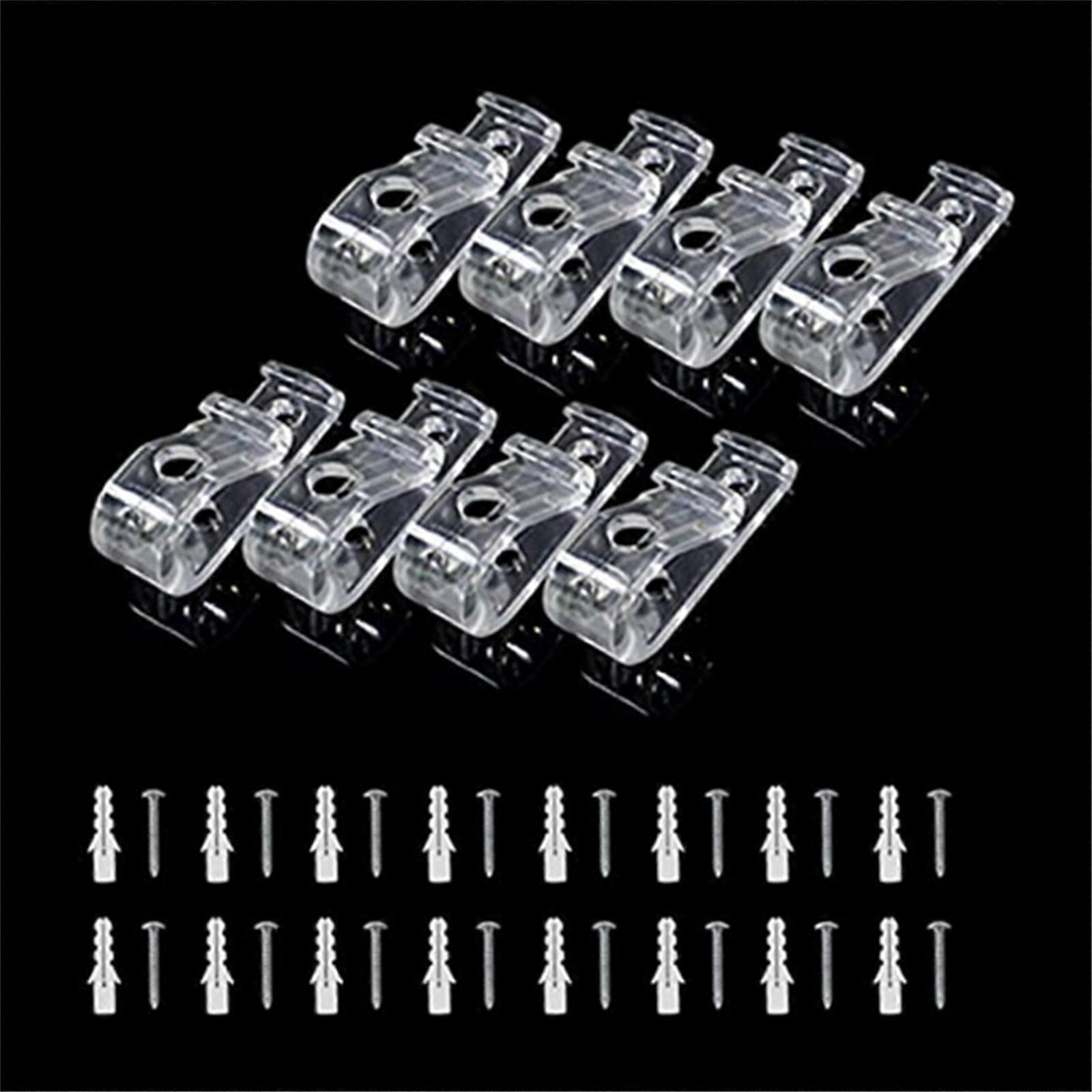 8 Pcs Roman Roller Blind Chain Hooks Window Blind Cord Holder with Expansion Screw Child Safety Hold Downs Cord Guides