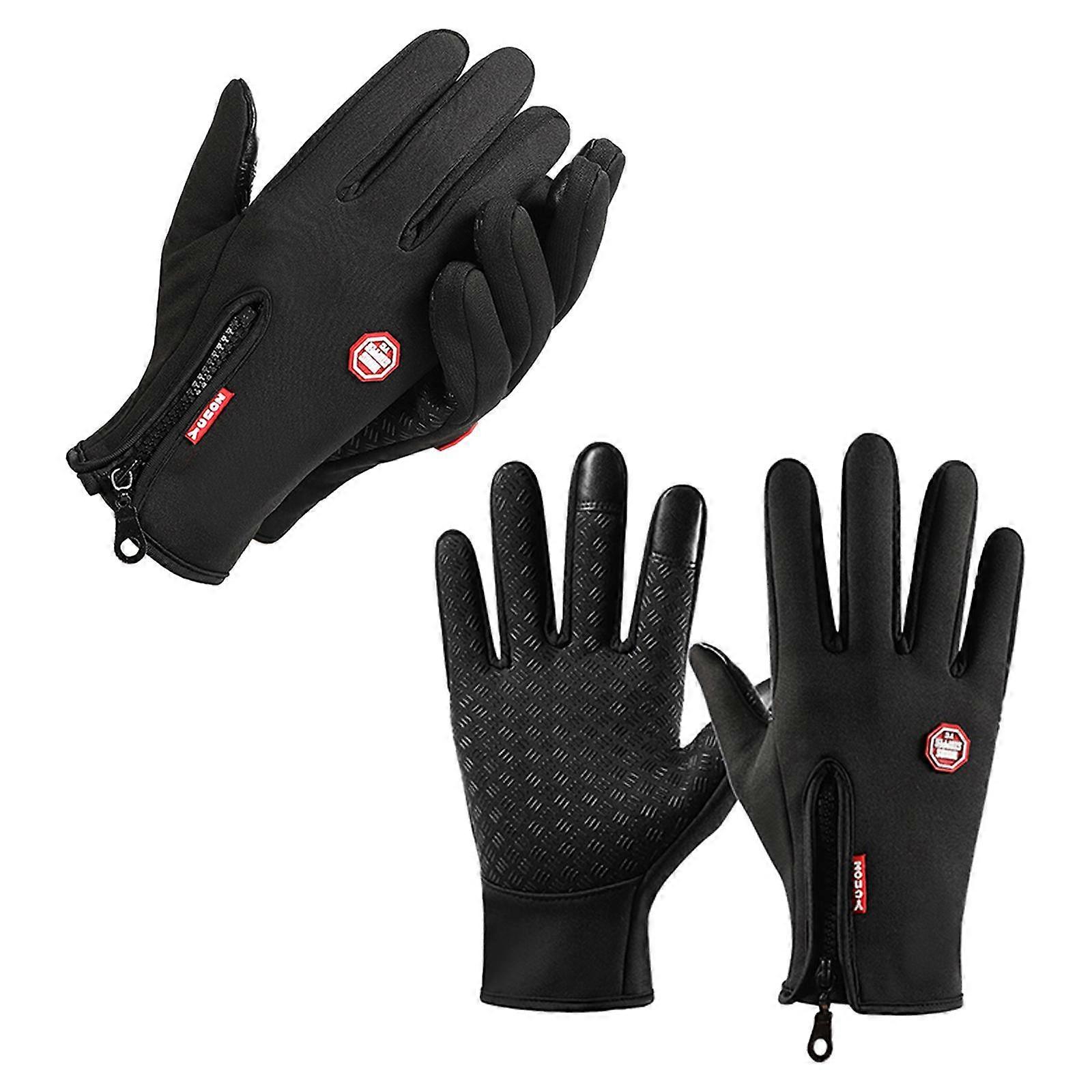 2 Motorcycle Wind And Thermal Insulation Gloves