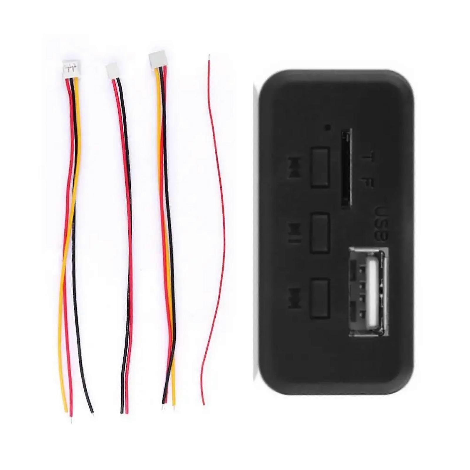 MP3 Dekoder Kartı Modülü 2x3W Amplifikatör Bluetooth uyumlu 5.0 DC12V Araç Radyo Modülü Kablosuz USB MP3 Çalar
