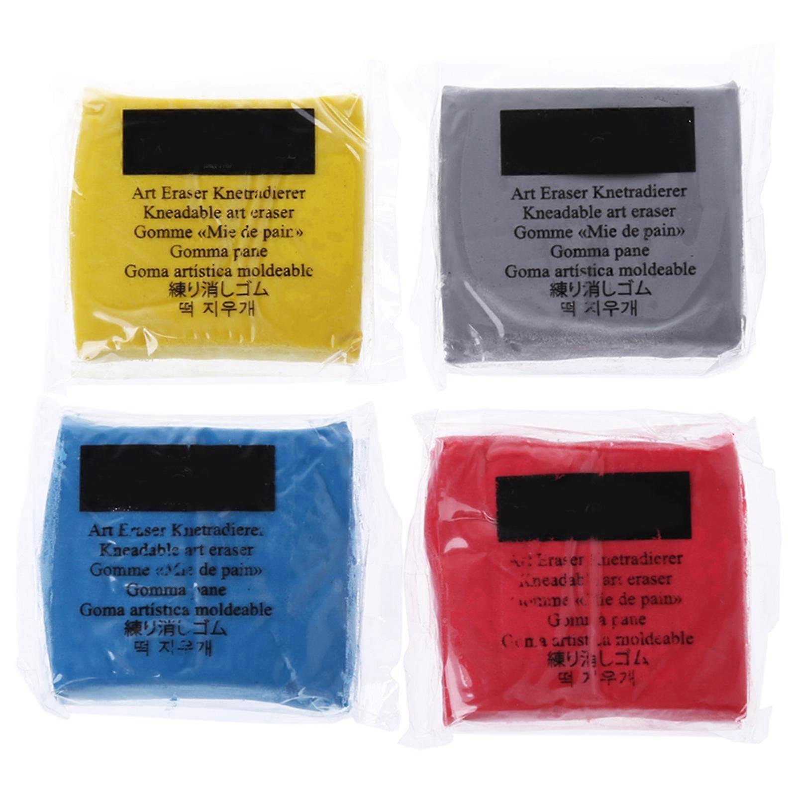 Colorful Kneaded Art Eraser Soft Durable Sketch Putty Rubber Kneadable Rubber Eraser for Kids Color Randomly