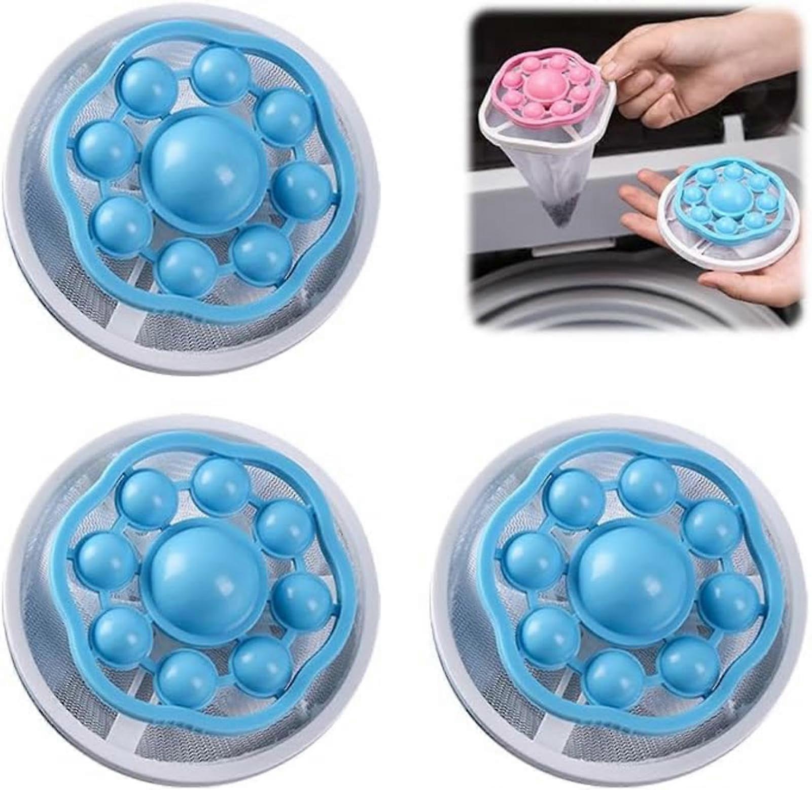 Plovoucí Odstraňovač Filtračních Chlupů, Balení 3 Kusů, Odstraňovač chlupů z pračky, Opakovaně Použitelný Odstraňovač Chlupů Pro Domácí Mazlíčky