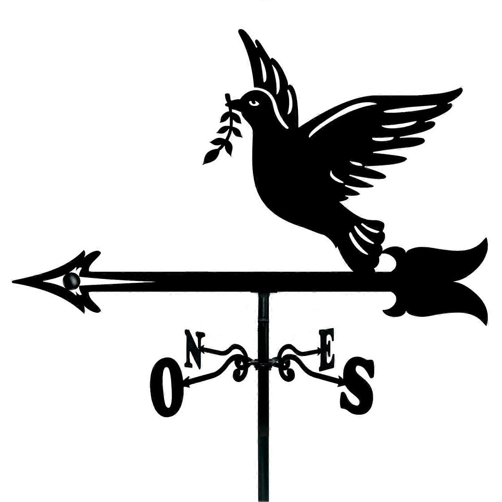 Vintageweather vane, Hollow wind direction indicator for outdoorgardenroof, Style 4