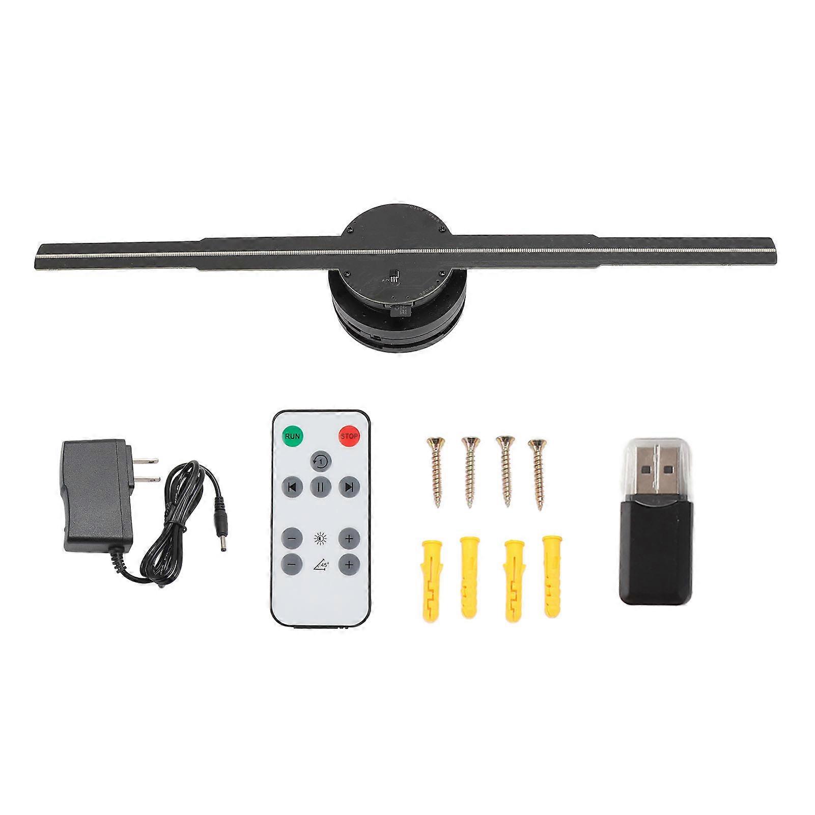 3D Hologram Fan 16.5" 384 LEDs 1024x1024P WiFi APP Control for Business & Events US Plug