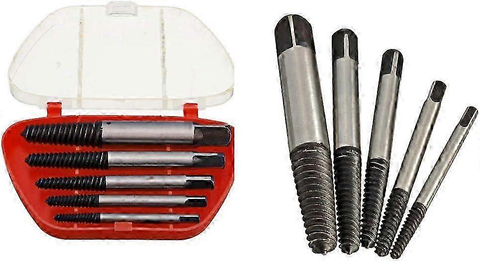 LINJOU Set of 5 broken screw extractor bits from 3 to 19 HLM
