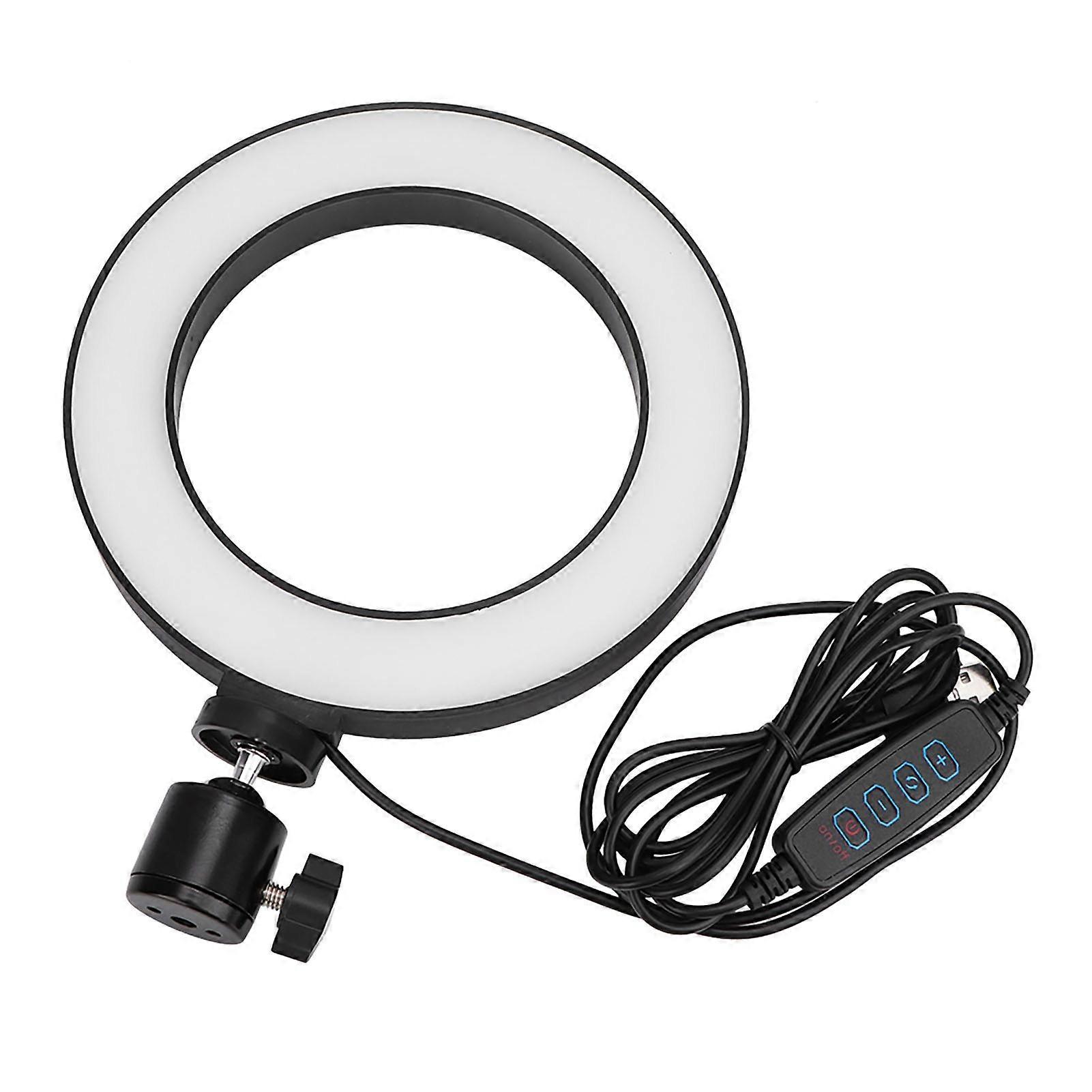 Versatile LED Ring Light - Adjustable Brightness and Color for Selfies, Makeup, and More