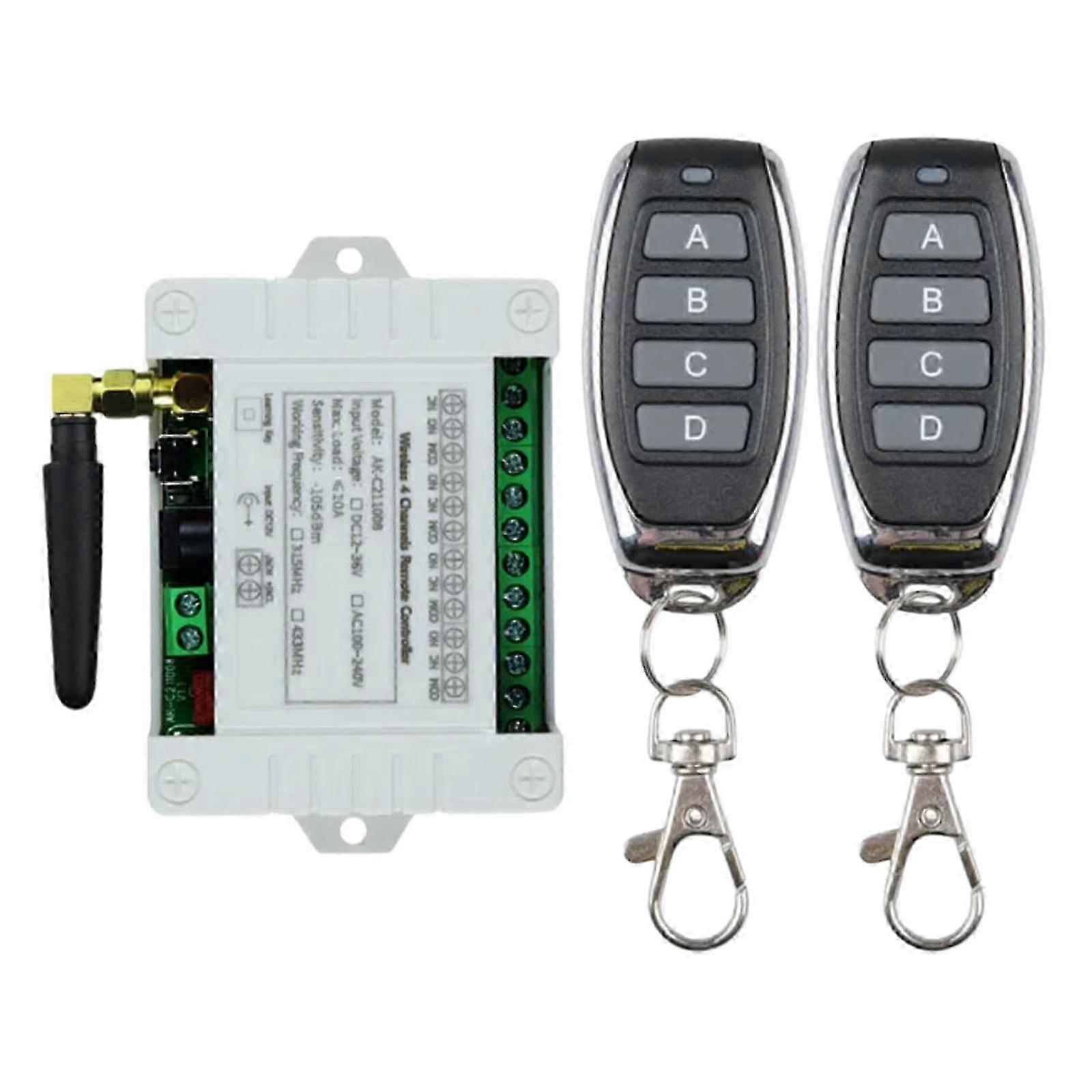 4 Channel Remote Control Switch Suitable for Electrical Equipment and Ceiling Lights
