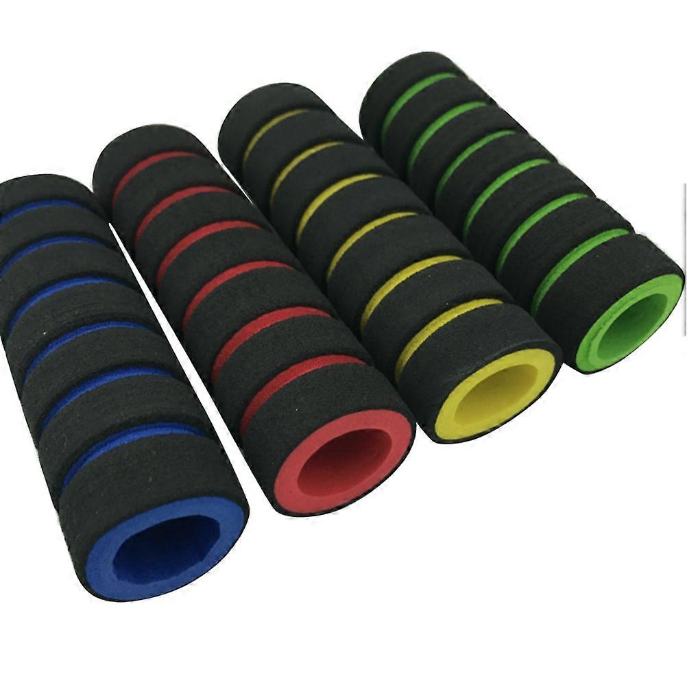2pcs Padded Bicycle Handlebar Grips Soft Bike Cycling Handlebar Caps Foam Mountain Road Handle Grips Black