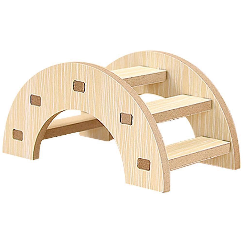 Hamster Toy, Sturdy Wooden Bridge for Physical Exercise and Enjoyment