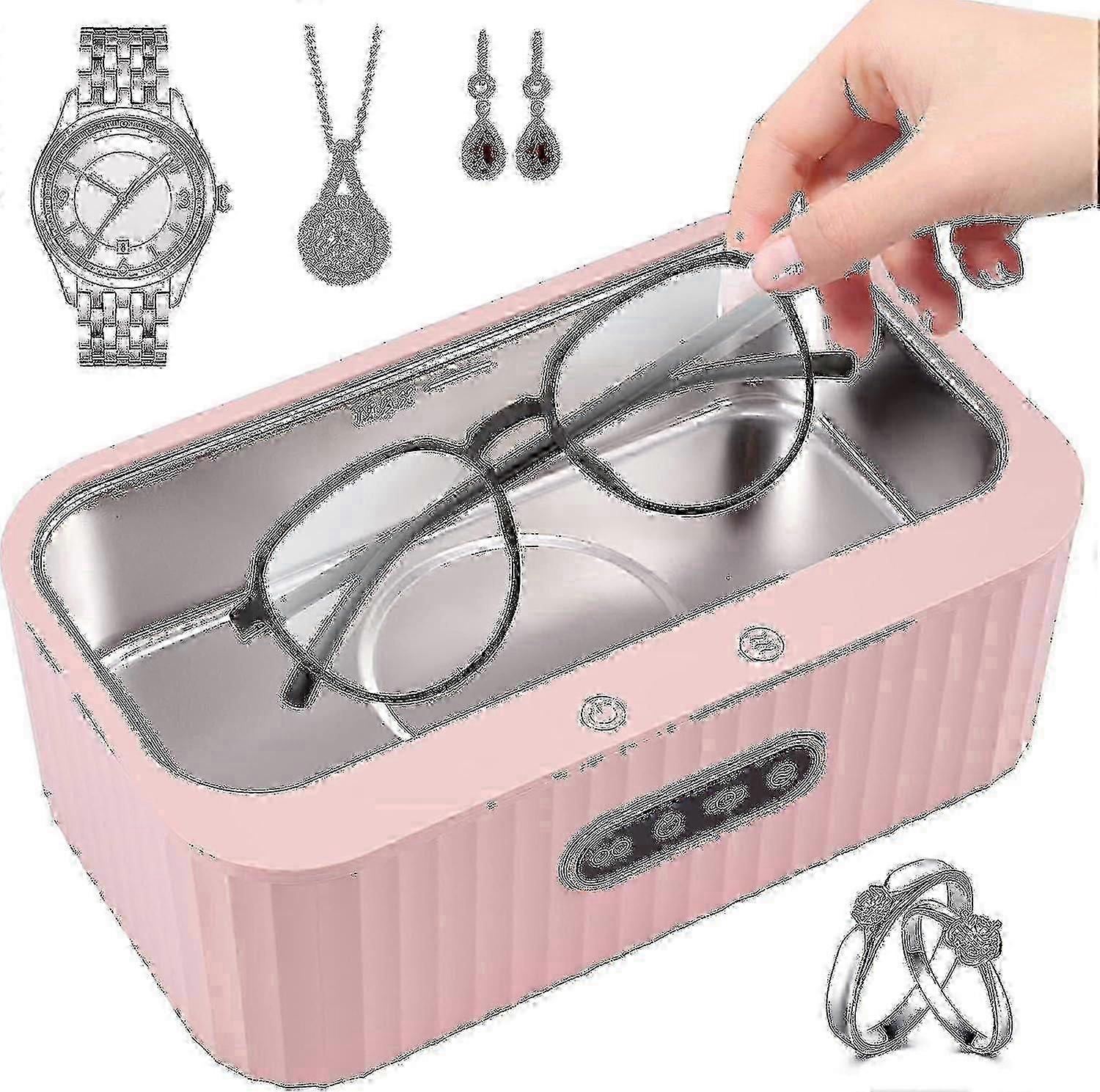 2025 Ultrasonic Cleaner 400ml, 45khz Professional Ultrasonic Cleaning Machine, With 4 Cleaning Modes, Touch Function, Stainless Steel Ultrasonic Tray