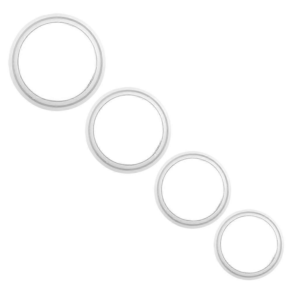 DIY Craft Molds For Bracelet Making Silicone Mold Resin Casting 9.50X9.50X0.80cm Transparent Round 4Pcs