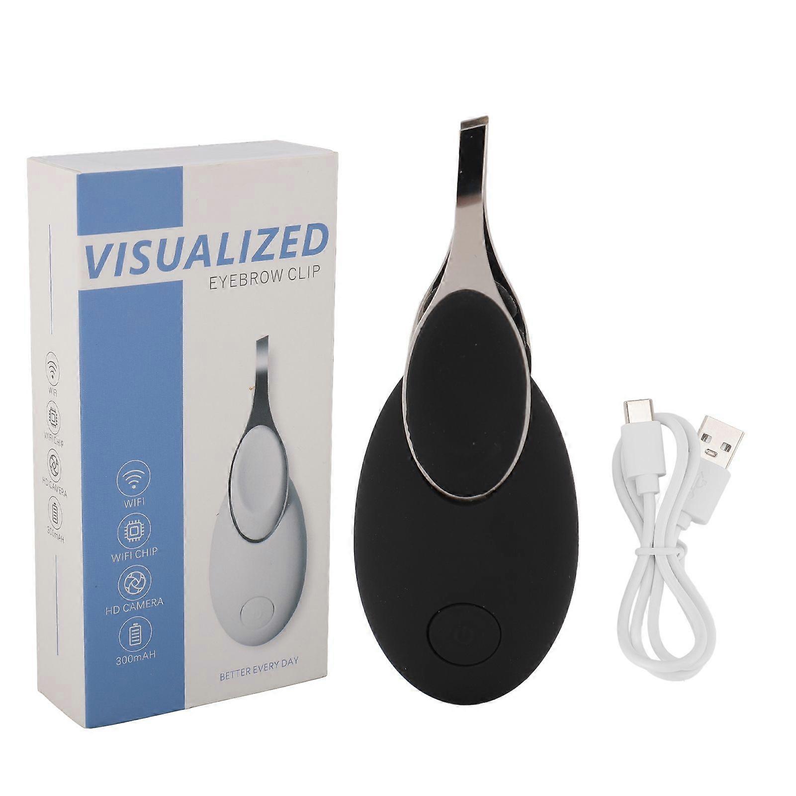 2025 Latest Model Visualized Eyebrow Tweezers USB Charging Hair Removal Tool E...