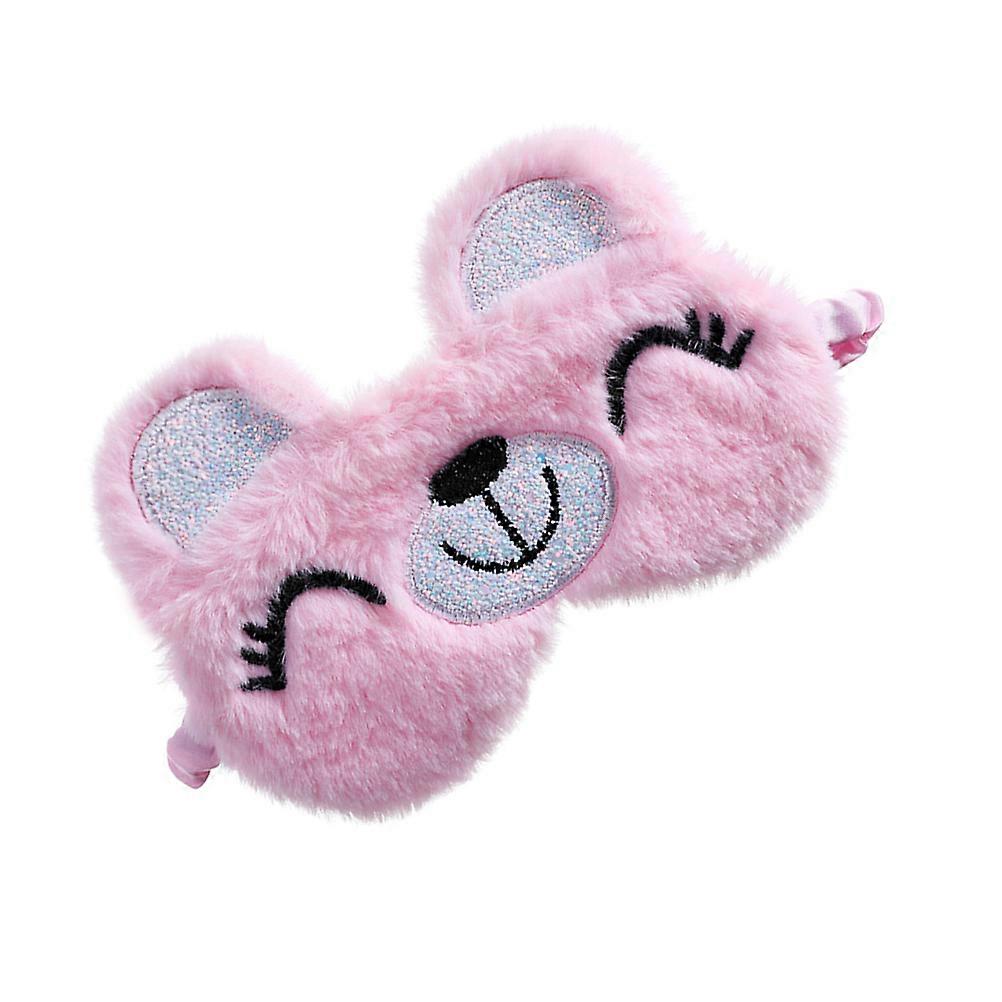 Decorative Eye Mask For Kids Office Nap Light Disturbance Environments Pink Color Sleep Aid 1Pack