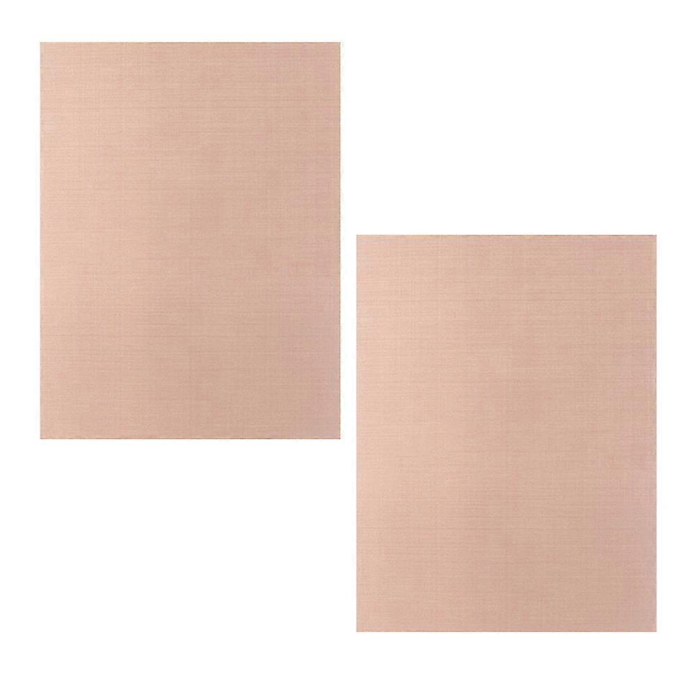 NonStick BBQ Grill Mat for Cooking Beige Cloth Easy to Clean Reusable 2 Pieces
