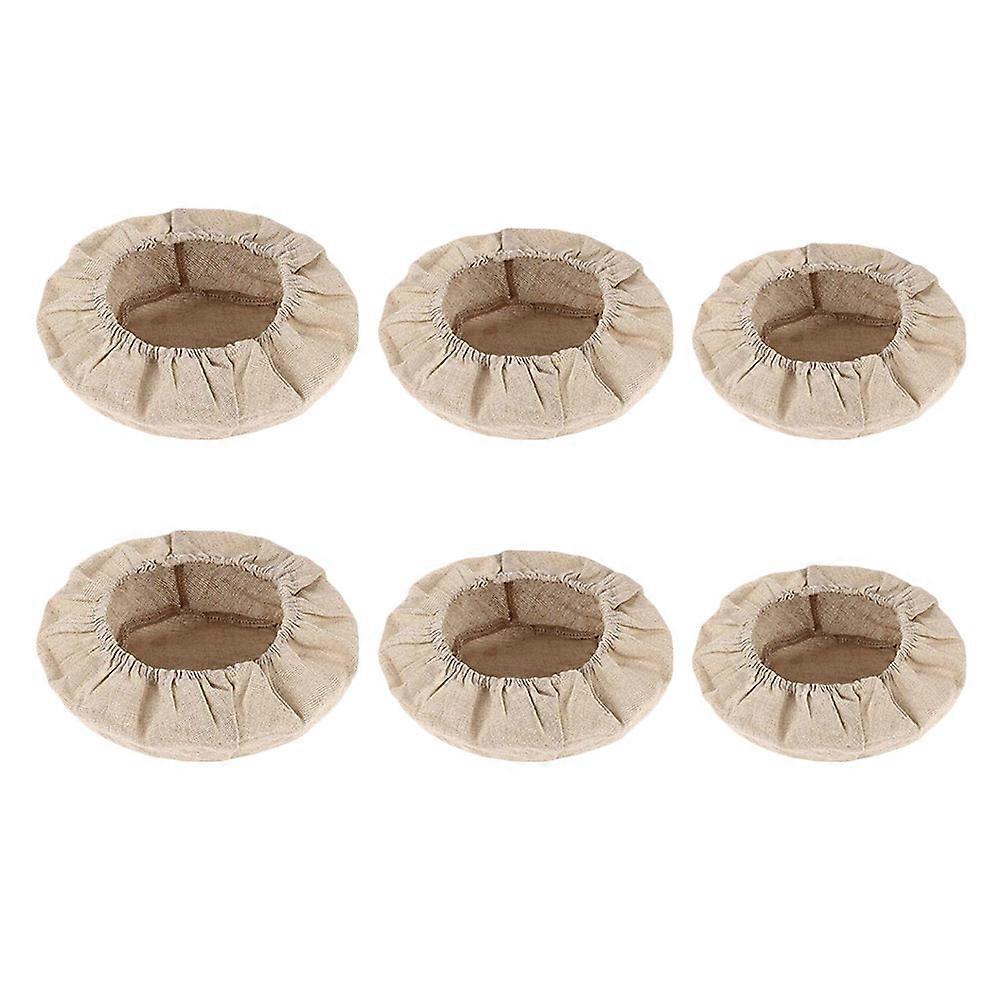 Banneton Basket Liner Pastry Making Liner Baking Liners Linen 22x8cm 6Pcs
